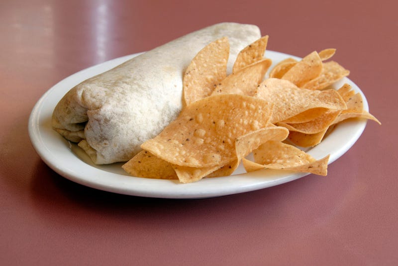 Burrito and Chips
