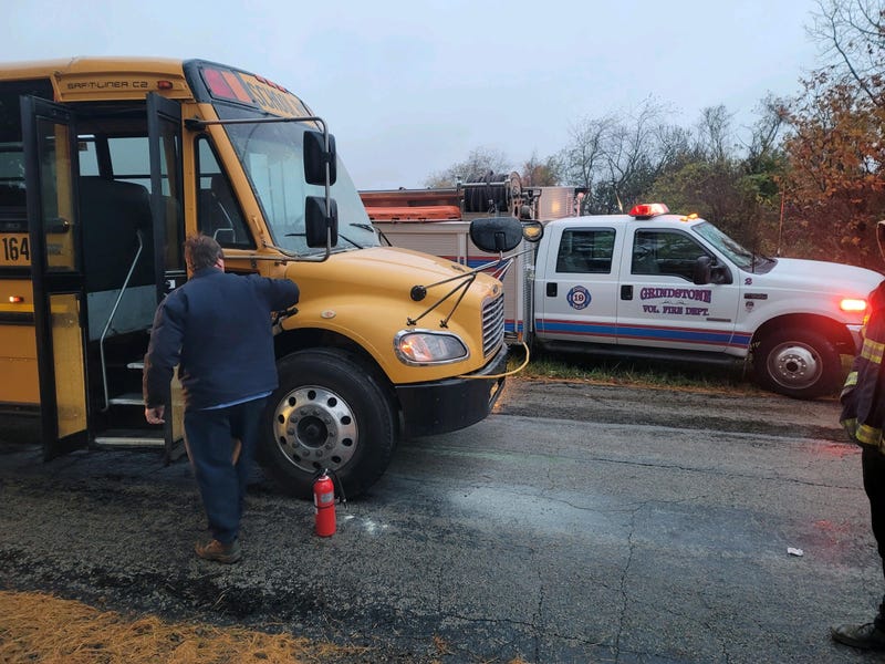 School bus fire