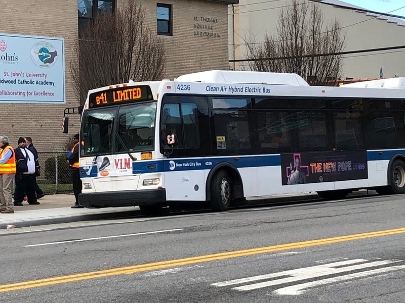 Woman hit by MTA bus she just exited in Brooklyn