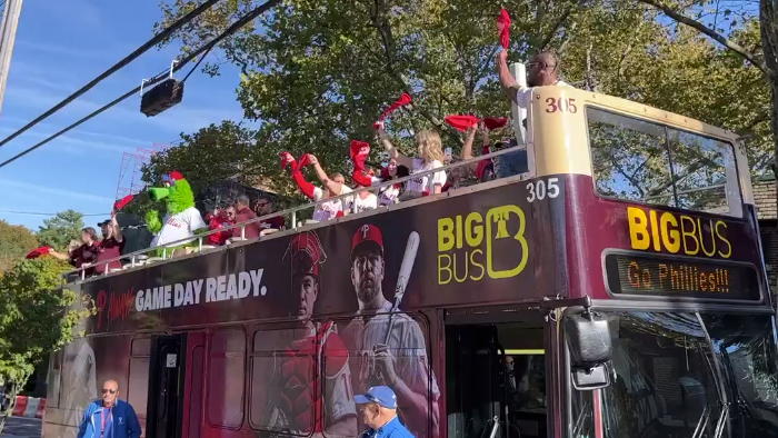 Phillies celebrate Red October across the city ahead of Wild Card Series