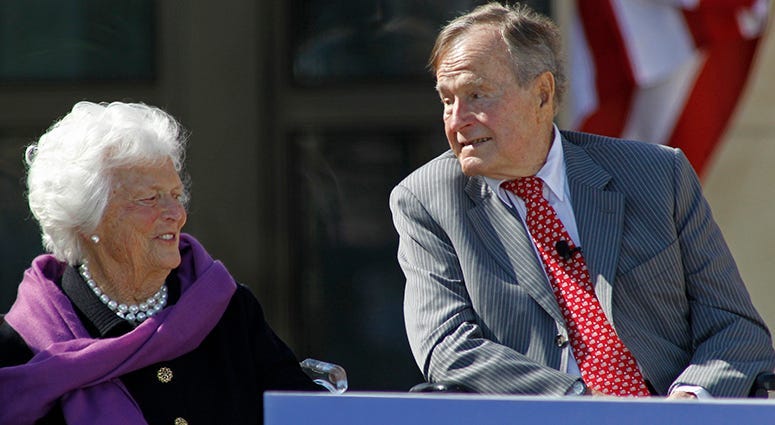President George H.W. Bush and Barbara Bush 