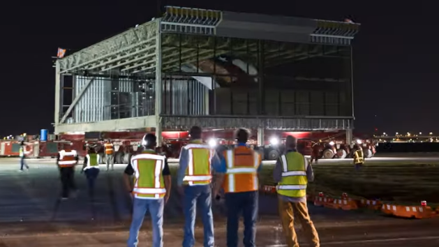 Timelapse video shows DFW Airport terminal C expansion in progress