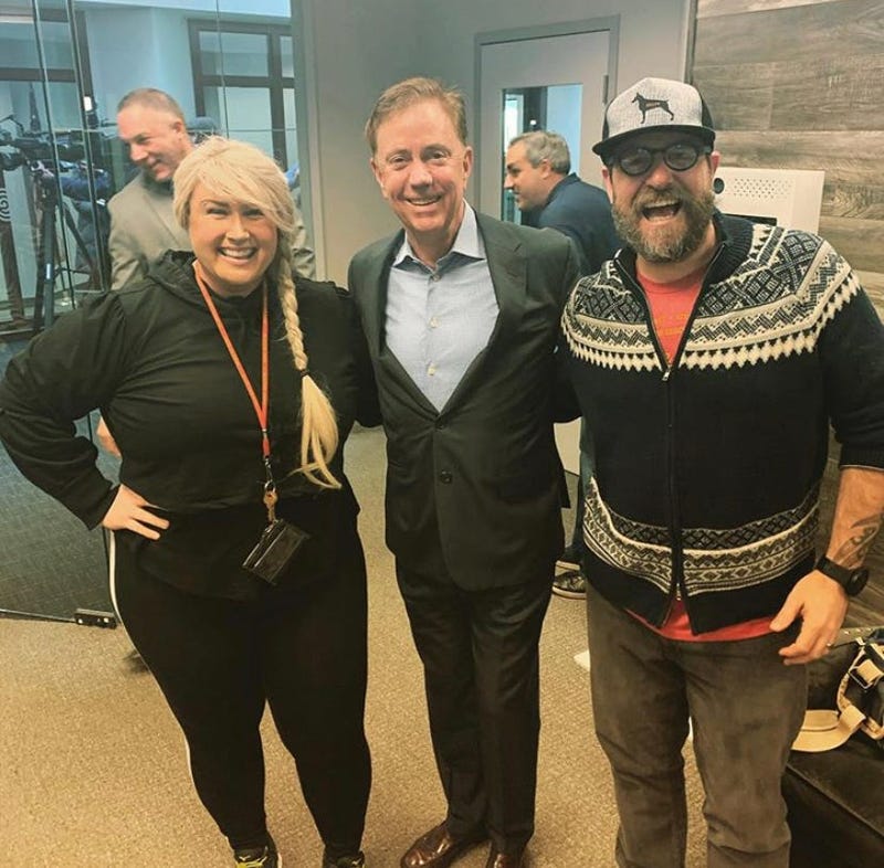 Governor Lamont with Christine and Salt