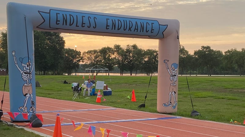 After sunrise on the serene Cooper Riverfront, runner completed their Loopy Looper runs.