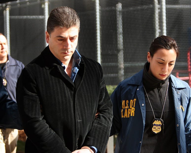 Mob Arrest Frank Cali, FBI perp walk