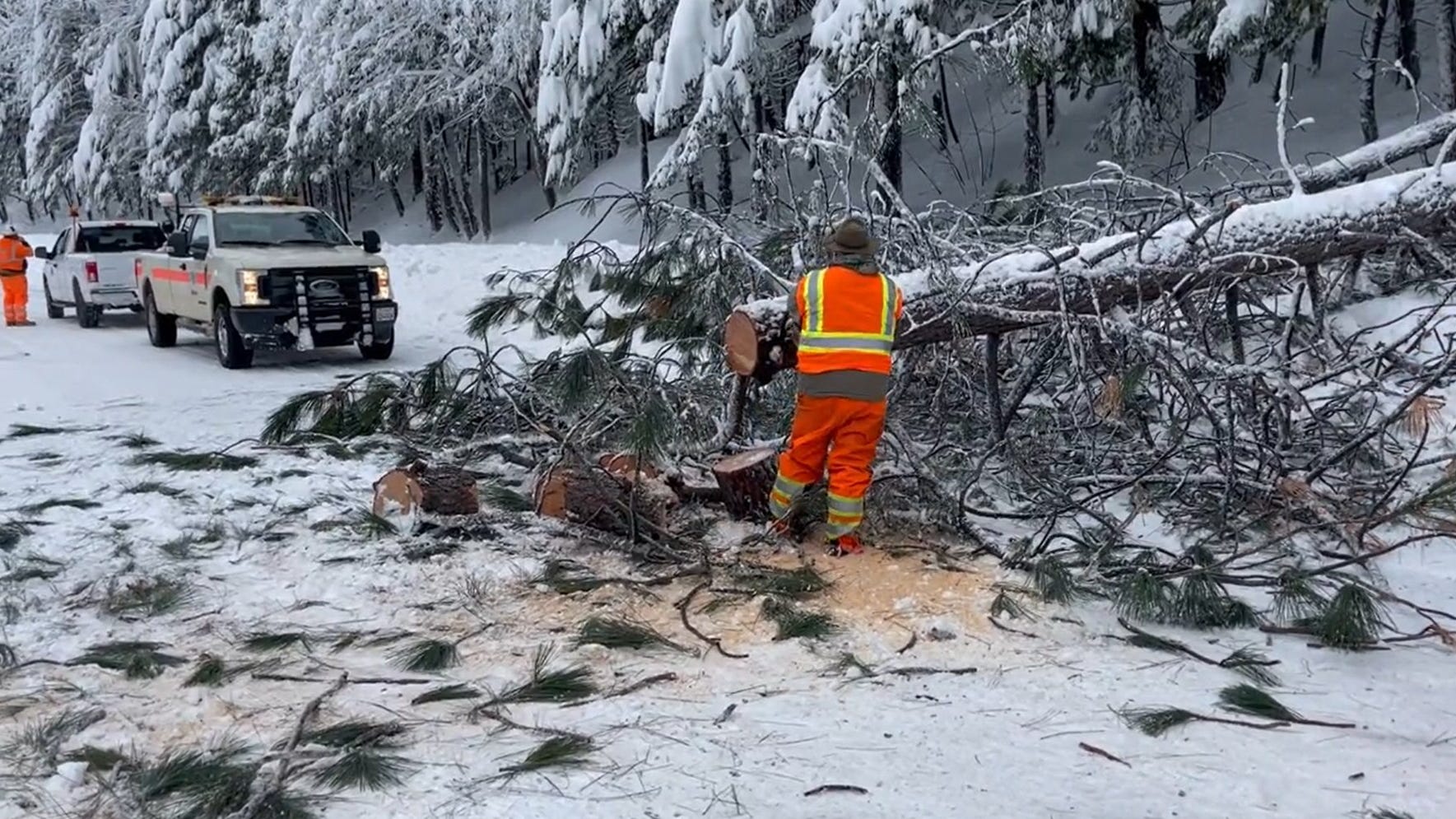 Progress continues on clearing roadways going in and out Lake Tahoe