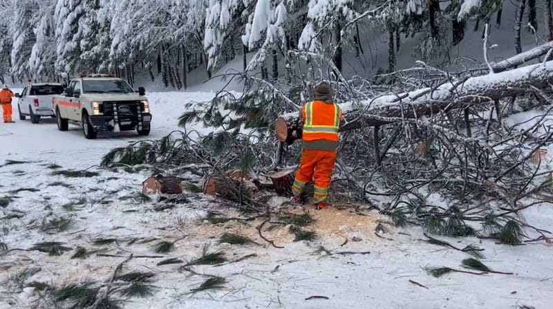 Caltrans crews have worked to clear roadways around the clock since Dec. 24.