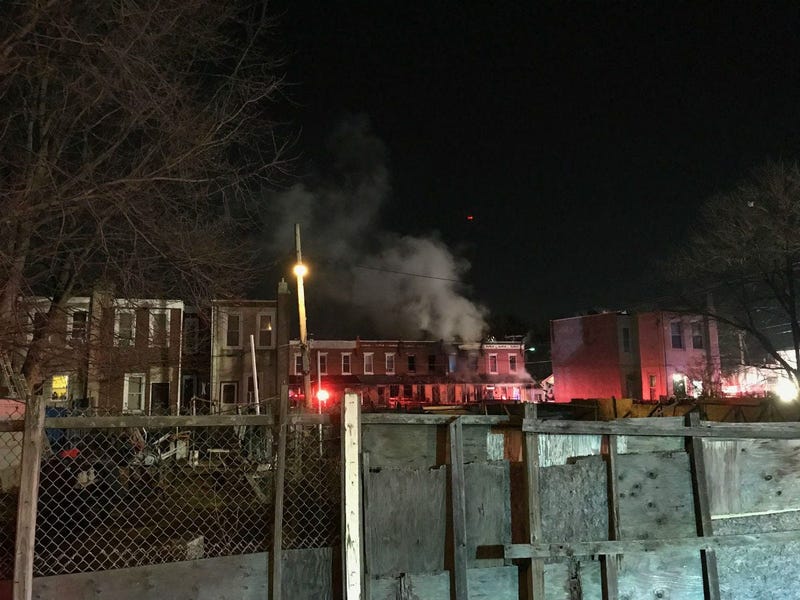A Camden rowhome fire injured 8 people.