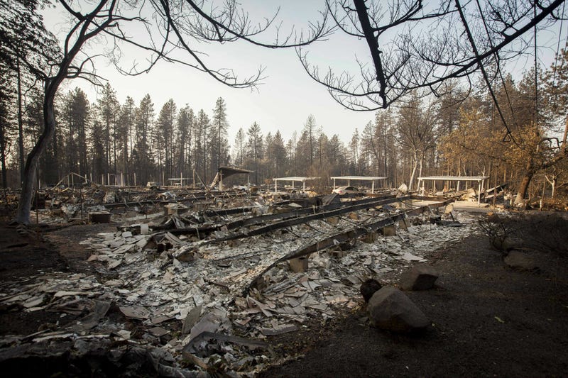 Nov. 18, 2018; Chico, CA, USA; The Camp Fire burned so quickly through the town of Paradise that little remains recognizable from the businesses that once lined the streets near the heart of the town. 
