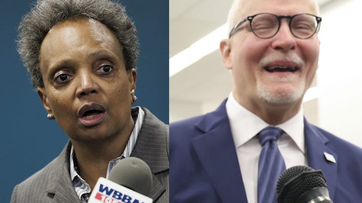 Lightfoot, Vallas offer tale of 2 cities where crime, economy are concerned