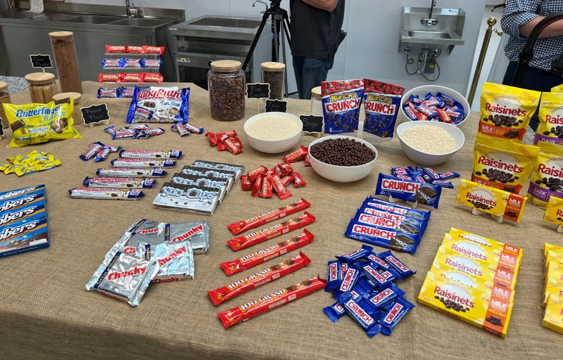 candy on a desk