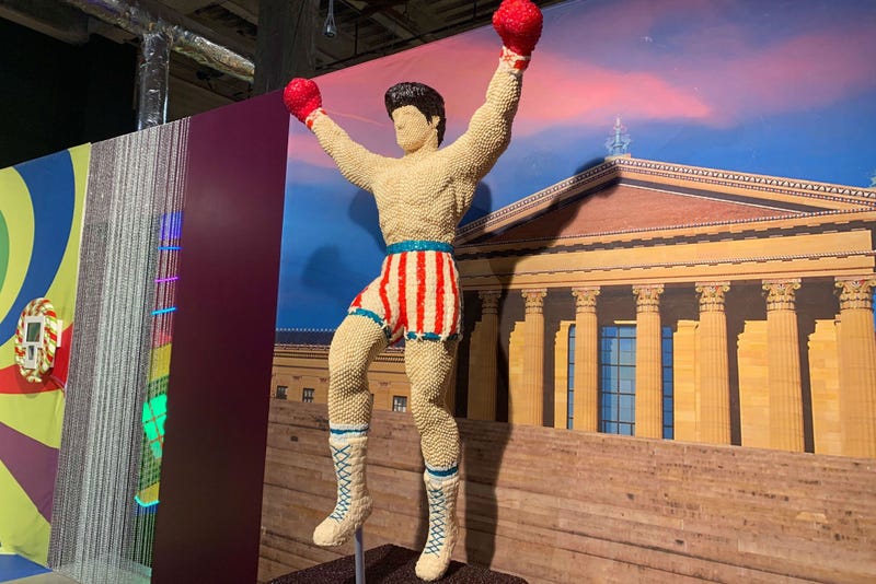 A candy sculpture of Rocky.