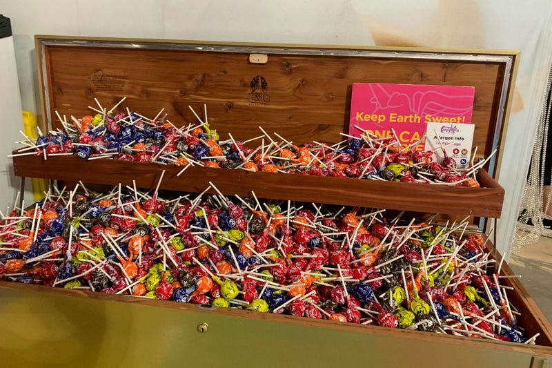 A treasure chest of Tootsie Pops.