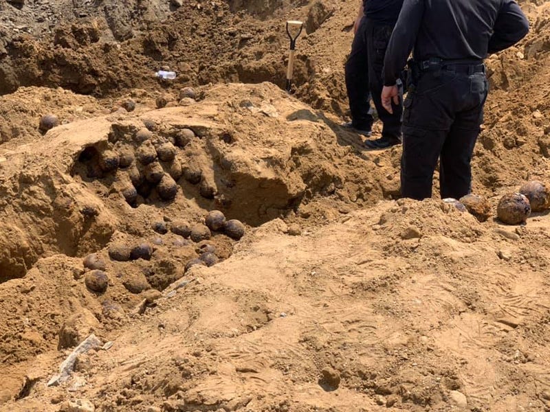 Cannonballs discovered in Lawrenceville 