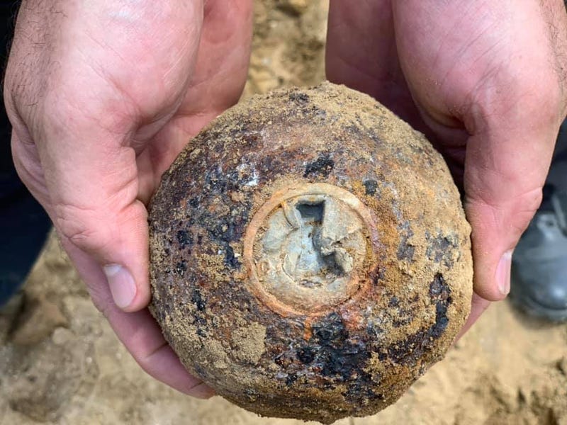 Cannonballs discovered in Lawrenceville 