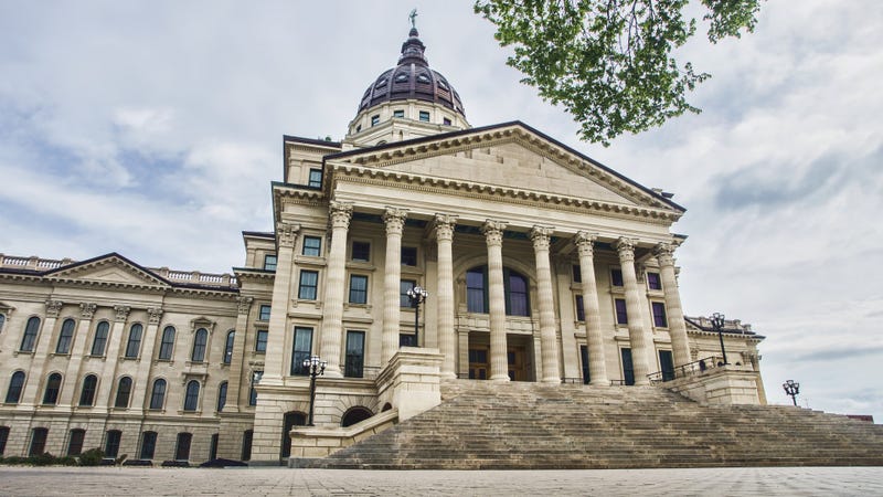 Kansas State Capitol building - stock photo