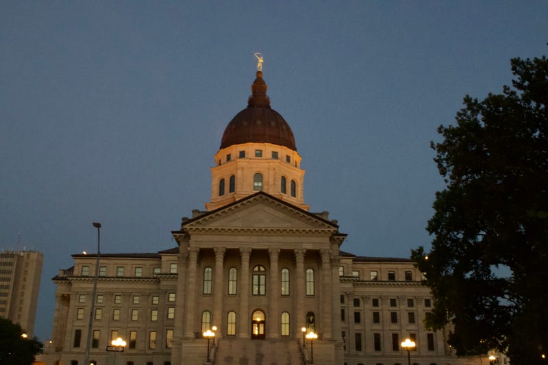 The Kansas State Capitol located in Topeka, KS.