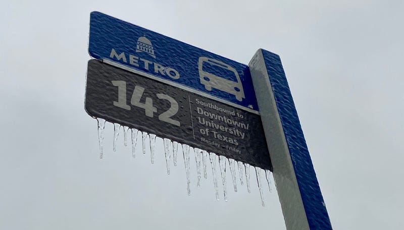 Capital Metro frozen sign