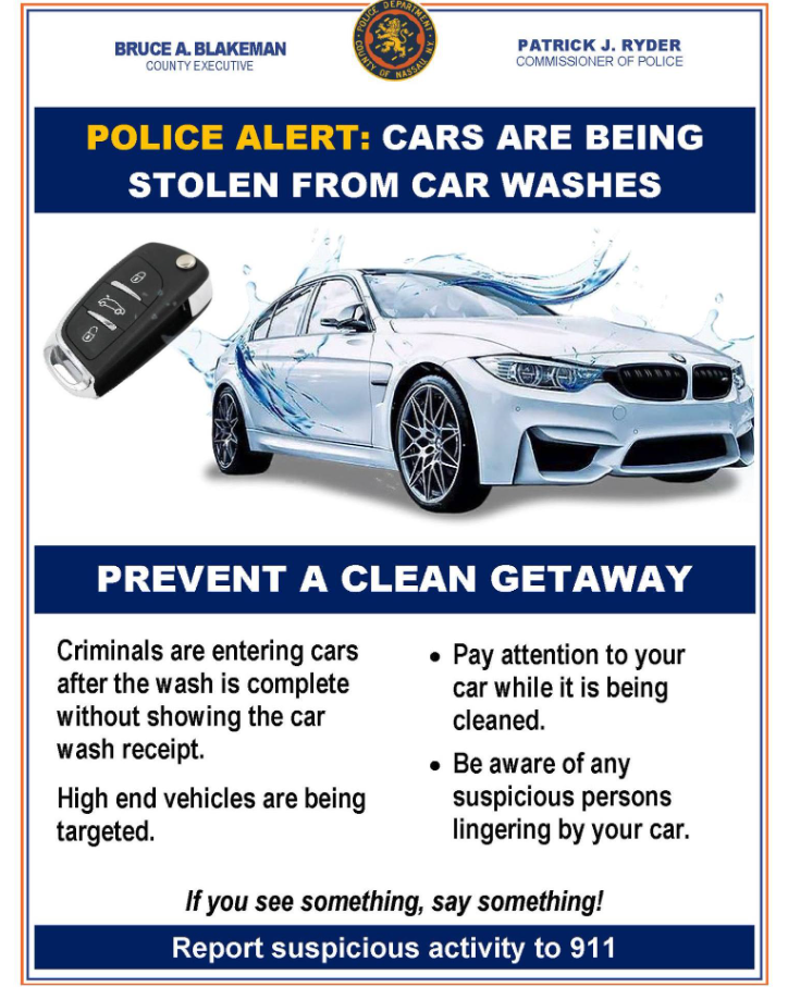 A flyer circulated by the Suffolk County Police Department
