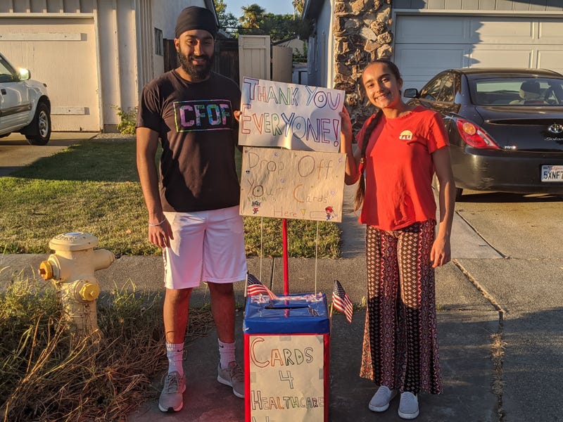 Mantaj and Prabhleen Lamba have created Cards 4 COVID Heroes to show thanks to those who need it most during the coronavirus pandemic.