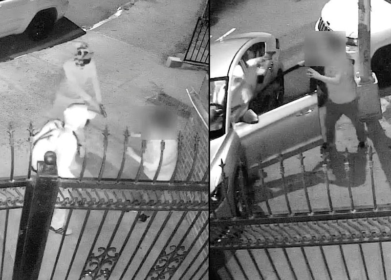 A 37-year-old man was shot at as he fought off carjackers in Queens on Sunday morning