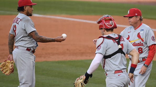 Carlos Martinez had a historically bad first inning against Dodgers