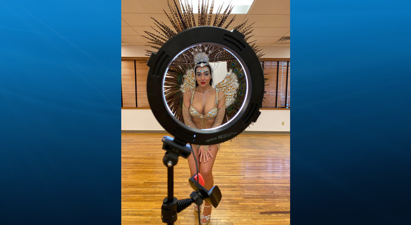 Gisele Fetterman in Carnival costume 