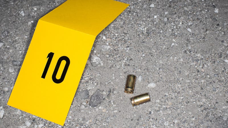 Crime evidence photo taken by forensics at crime scene