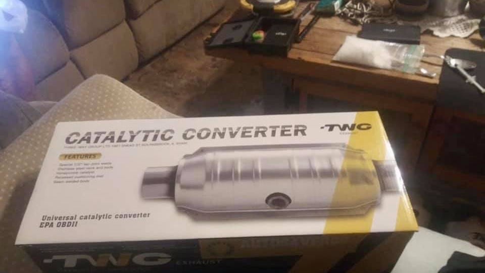 Man trying to sell catalytic converter on Facebook arrested because pic of 'large bag of meth' was in background