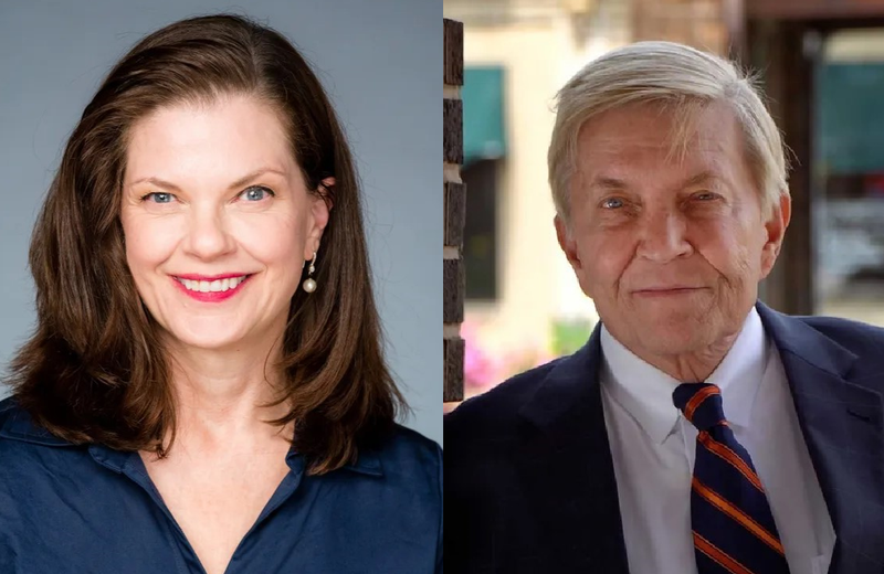 Left: Eileen O'Neill Burke; Right: Bob Fioretti.