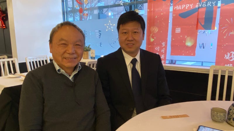 From left: Michael Chow, owner of Sang Kee Peking Duck House, and Jack Chen, owner of Bai Wei.