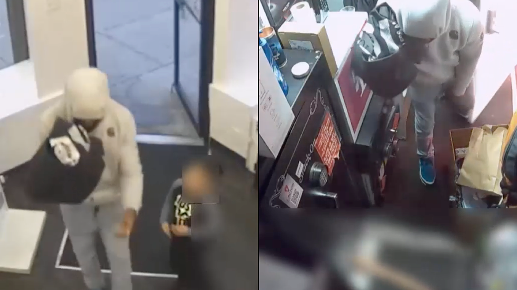 VIDEO: NYC robber forces boy, 6, into T-Mobile store closet at gunpoint; suspect sought