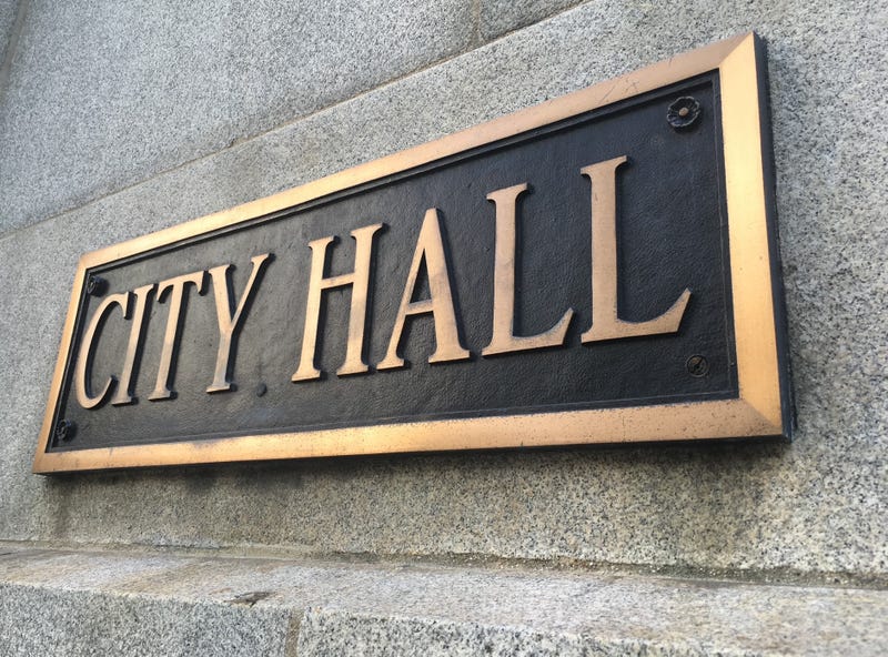 city hall sign