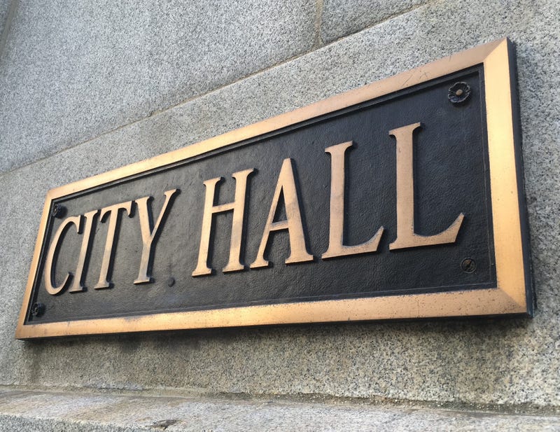 City hall plaque