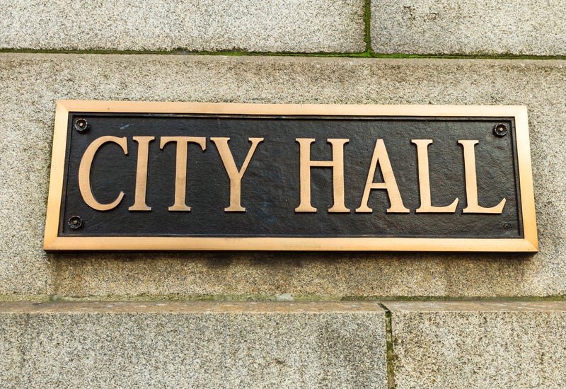 plaque at City Hall