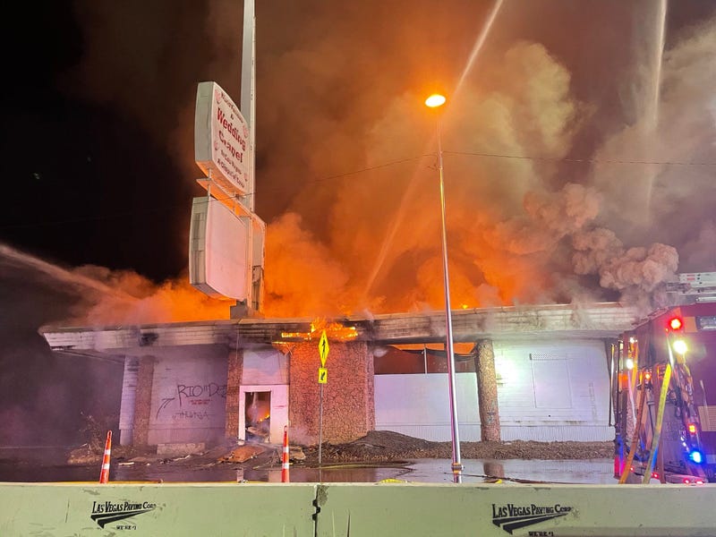 Fire at the vacant Chapel of the Flowers on 1-12-21