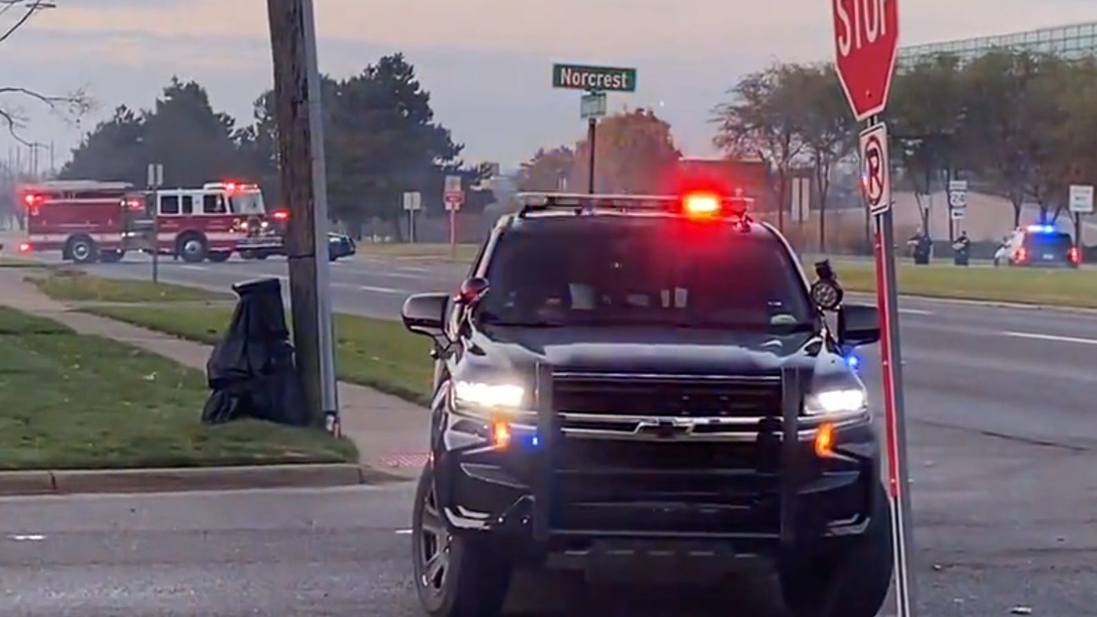 Nude pedestrian struck by truck on Telegraph Road, both directions closed as police investigate