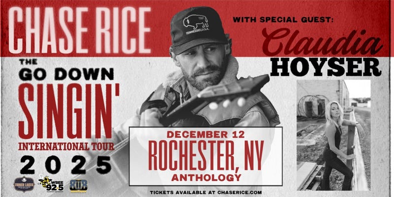 Chase Rice: The Go Down Singin' International Tour 2025