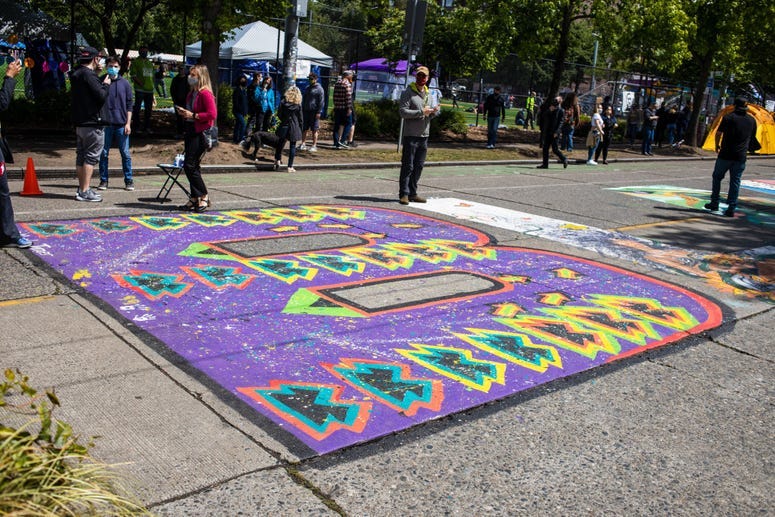 BLM Mural on Capitol Hill