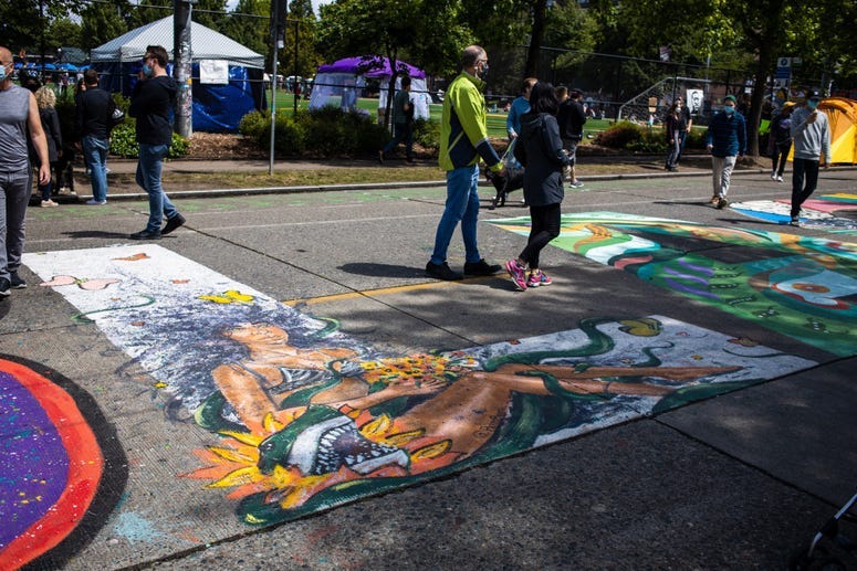 BLM Mural on Capitol Hill