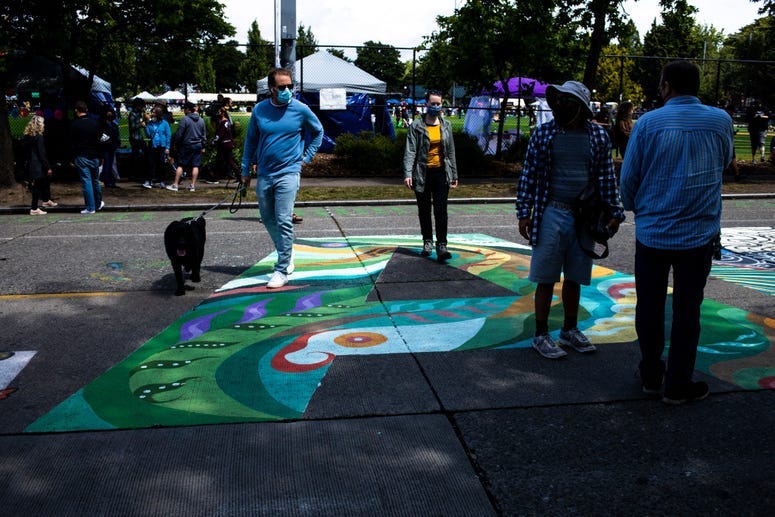 BLM Mural on Capitol Hill