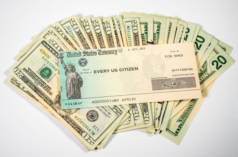 Illustration of the federal stimulus payment check from the IRS