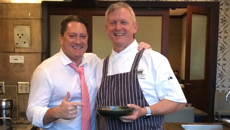 Liam and Executive Chef Mark Dommen (Photo credit: Foodie Chap/Liam Mayclem)