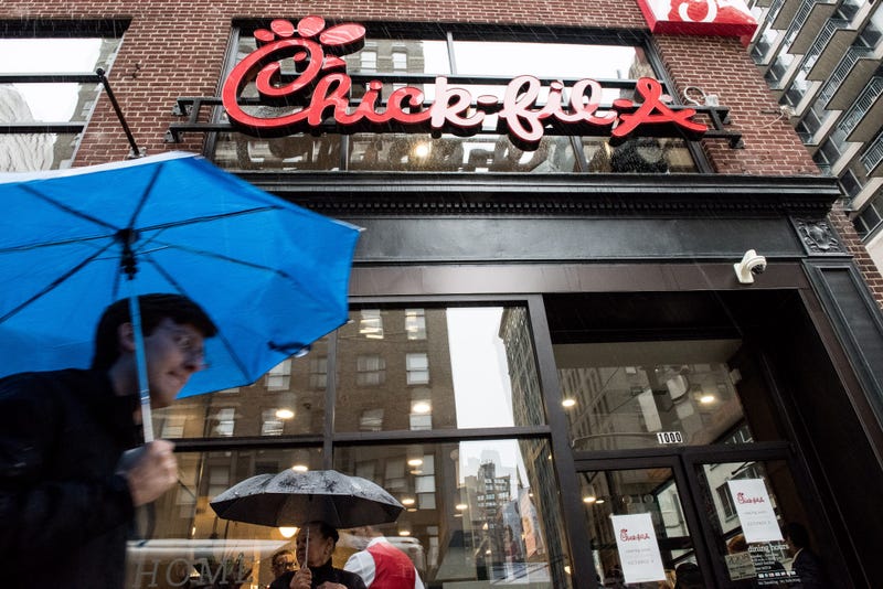 First Chick-fil-A store in Manhattan, one day before opening for business Oct.2, 2015