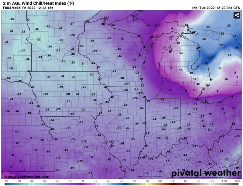 Wind Chill forecast