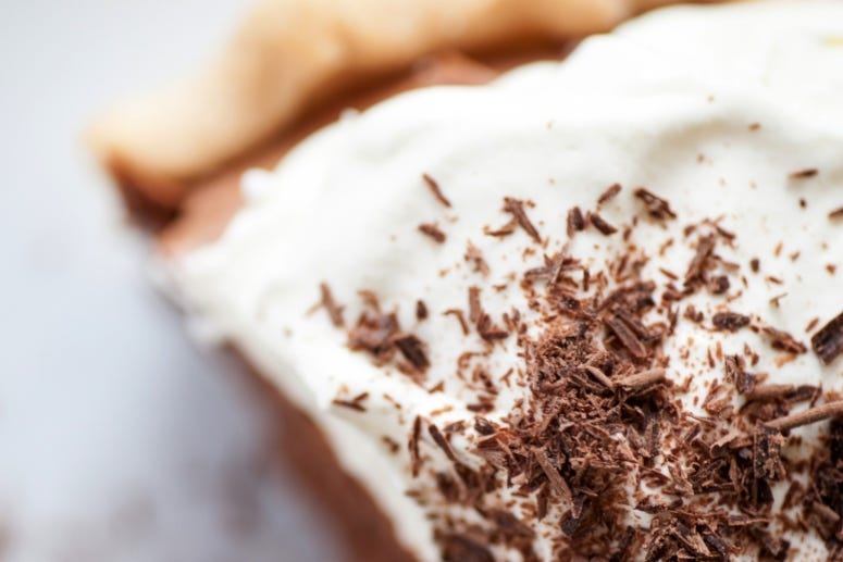 No Bake Chocolate Pie  Top Getty Images
