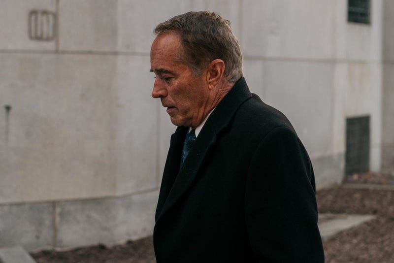 Chris Collins walks into the Manhattan courthouse before he is sentenced to 26 months in a federal prison. January 17, 2020 (Getty Images)