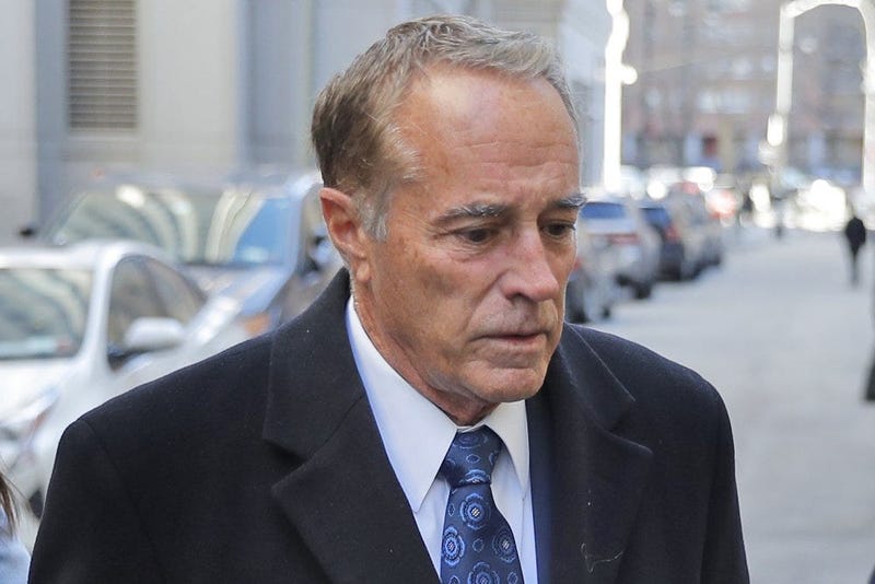 Former U.S. Rep. Chris Collins arrives at federal court for sentencing Friday, Jan. 17, 2020, in New York. Collins pleaded guilty last fall to insider trading and lying to the FBI. (AP Photo/Seth Wenig)
