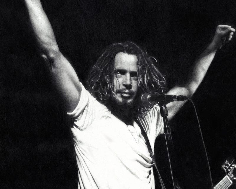 Chris Cornell pencil drawing by Keegan Hall