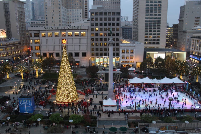 Christmastime in Union Square, San Francisco
